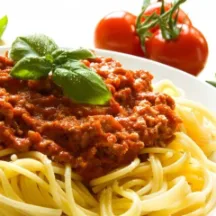 macarrão a bolonhesa  