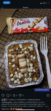 Tortinha kinder bueno 