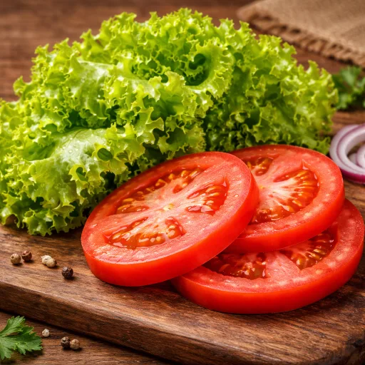 Alface e Tomate