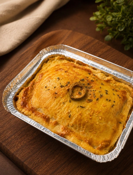 Empadão frango e catupiry