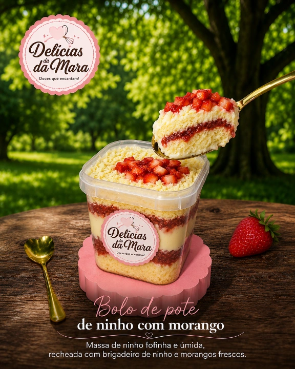 Ninho com morango
