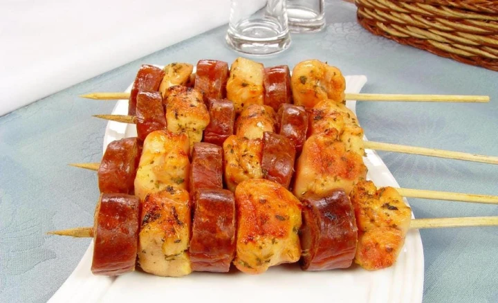 Misto frango e linguiça