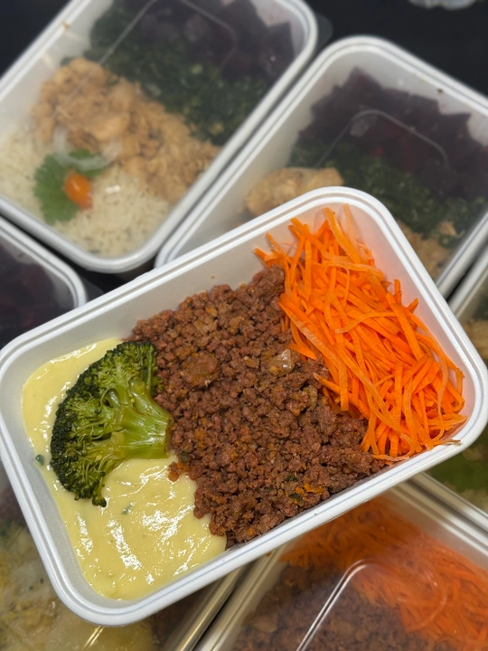 Carne moída com purê 