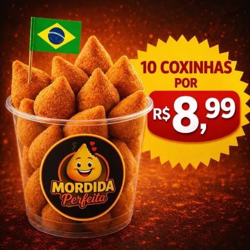 Copo com 10 Salgados