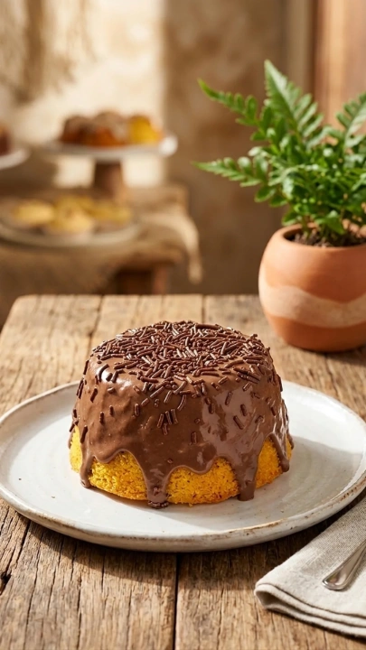 Mini bolo de cenoura 