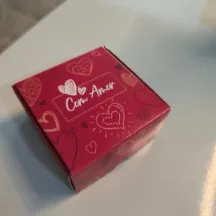Caixa com amor quadrada