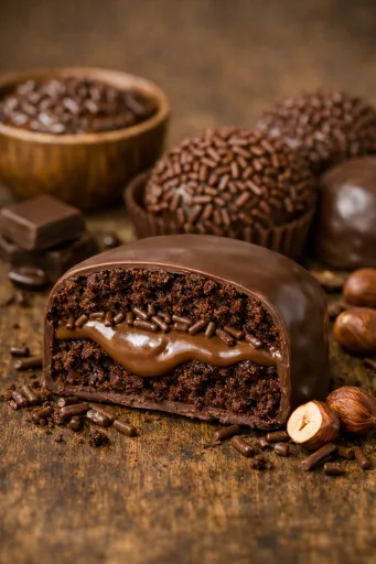 Pão de Mel com Brigadeiro