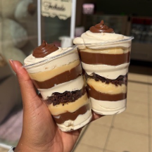 Copo ninho com nutella