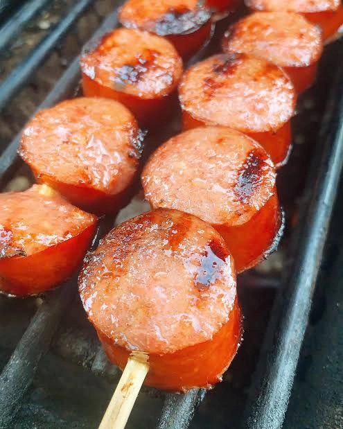 Espeto de calabresa 