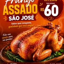 Frango assado inteiro