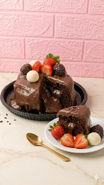 Bolo de chocolate 70% 