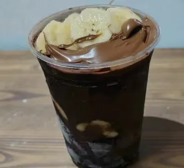 Açaí com Banana e Nutella