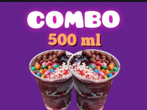 2 açaí de 500 ml
