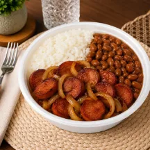 Linguiça Acebolada