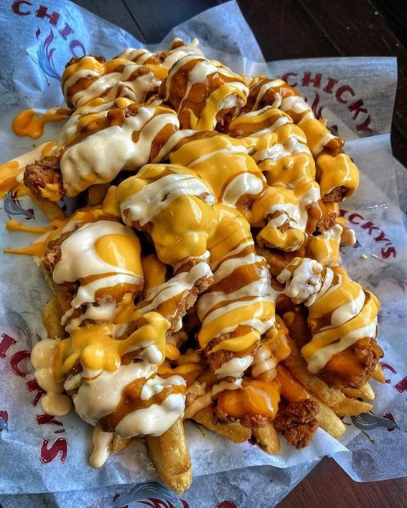 Fritas com frango