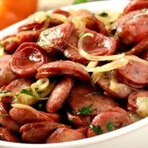 Linguiça Acebolada