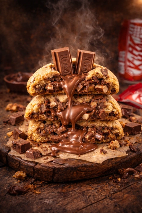 Cookie c/ rech de Kitkat 