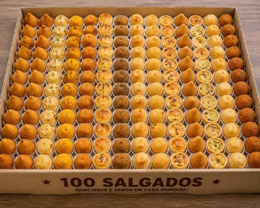 Cento coxinha catupiry 