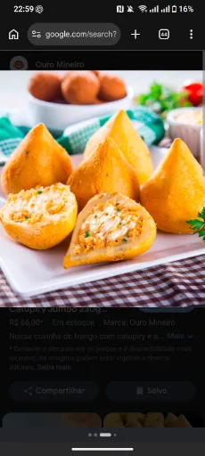 Coxinha de frango com cat