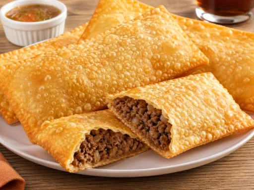 Meio cento pastel/carne