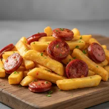 Fritas com Calabresa